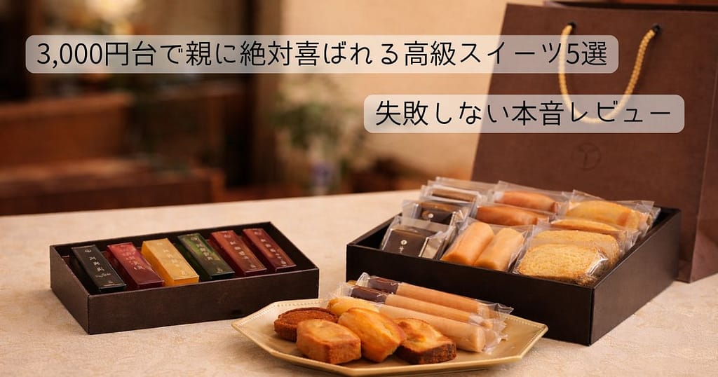 ３０００円で贈る高級お菓子ギフトのイメージ