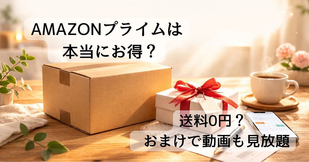 Amazonプライムの送料0円特典と配送メリットを解説するアイキャッチ画像